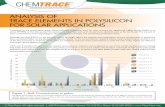 ANALYSIS OF TRACE ELEMENTS IN POLYSILICON FOR …chemtrace.com/files/Analysis of Trace Elements in Polysilicon for... · ANALYSIS OF TRACE ELEMENTS IN POLYSILICON FOR SOLAR APPLICATIONS