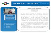 NEWSLETTER AUGUST 2014 - School of India AUGUST 2014 STORY TELLING SESSION Mallika Ma’am from DPS South came to School Of India to take the Kindergarten children into the world of