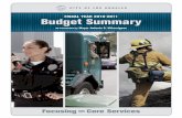 FISCAL YEAR 2010-2011 Budget Summary - Los …cao.lacity.org/bud2010-11/10-11Proposed_BudgetSummary.pdfFocusingon Core Services CITY OF LOS ANGELES Budget Summary FISCAL YEAR 2010-2011