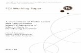 A Comparison of Model-based and Design-based Impact ...okonomi.foi.dk/workingpapers/WPpdf/WP2011/WP_2011_16_model_vs... · 1 . A Comparison of Model-based and Design-based Impact