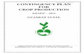 Gujarat State contingency Plan CONTINGENCY PLAN FOR CROP PRODUCTION · Deep black with patches of costal alkali Lateritic and medium black Soil. 2 ... Contingency plan for crop production:-