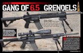 GANG of of 65 GRENDELS _129.pdf · GANG of 6.5 GRENDEL TEST 6.5 GRENDELS ... is a 130-grain Swift Scirocco. A box of 20 ... 75 degrees or 99 degrees and 90 percent