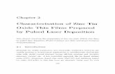 Characterisation of Zinc Tin Oxide Thin Films Prepared by …shodhganga.inflibnet.ac.in/bitstream/10603/3291/9/09_chapter 3.pdf · Chapter 3 Characterisation of Zinc Tin Oxide Thin