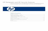 HP Designjets and HP Security Features - Cannon IV Designjets and HP Security Features Overview and solutions for managing Security features in HP Designjets using the printers Embedded