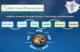 Research Innovative Concepts in Pharmaceuticalsriconpharma.com/html/docs/RiconPharmaOverview.pdf · Research Innovative Concepts in Pharmaceuticals ... Raj has an MS in Industrial