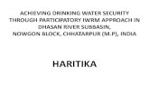 ACHIEVING DRINKING WATER SECURITY THROUGH PARTICIPATORY ...haritika.in/waterSanitation.pdf · achieving drinking water security through participatory iwrm approach in dhasan river