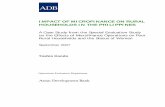 Impact of Microfinance on Rural Households in the … · ADB Asian Development Bank ... cooperatives, thrift banks and non-government organizations ... Impact of Microfinance on Rural