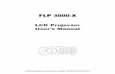 FLP 3000-X GB.cdr:CorelDRAW - ProjectorCentral Projector User's Manual FLP 3000-X SAGEM SA - Siège social : Le ponant de Paris - 27, rue Leblanc – 75512 PARIS CEDEX 15 - FRANCE