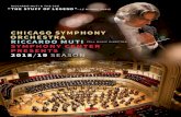 CHICAGO SYMPHONY ORCHES TRA RICCARDO MUTI … · CHICAGO SYMPHONY ORCHES TRA RICCARDO MUTI ZELL MUSIC DIRECTOR SYMPHONY CENTER PRESENTS 2018/ 19 SEASON ... Riccardo Muti conductor