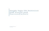 Single Sign-On between SAP Portal and SuccessFactors · Single Sign-On between SAP Portal and SuccessFactors Dimitar Mihaylov 7/1/2012