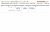 Office of Career Planning Calendar of Events SEPTEMBER … Copy of... · Professional Development Seminar Series = PDSS On Campus Recruiting = OCR Internship= INT Networking= NET