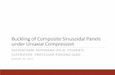 Buckling of Composite Sinusoidal Panels under Uniaxial ...cem.uaf.edu/media/241731/lectern-2-3-pathirana.pdf · •Buckling under UNIAXIAL COMPRESSION is investigated in this study.