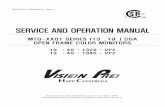 SERVICE AND OPERATION MANUAL - Museum of the ... AND OPERATION MANUAL MTG-XX01 SERIES (13”,19”) CGA OPEN FRAME COLOR MONITORS 19”: 49-1329-VP2 13”: 49-1345-VP2 MTG-XXO1 Publication