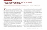 T Unit-Maintained Equipment Lessons Learned · Leaders of a unit-maintained equipment pilot program for an armored brigade combat ... the Army Form 2404, ... Because of personnel
