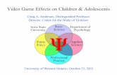 Video Game Effects on Children & Adolescents · Video Game Effects on Children & Adolescents! ... • Super Mario Galaxy 2 castle (E) ... ERP, & Stroop Reaction ...