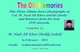 This Photo-Album shows photographs of Col. M. …hadialikhan.tripod.com/album.pdfCourtesy:- Makki Sahab 1 This Photo-Album shows photographs of Col. M. Asad Ali Khan and his family