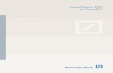 Annual Report 2007 on Form 20-F - Deutsche Bank · Annual Report 2007 on Form 20-F Deutsche Bank ... ANNUAL REPORT PURSUANT TO SECTION 13 OR 15(d) ... 126 Statement by Experts ...