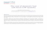 The cost of domestic fuel cell micro-CHP systems cost of... · The cost of domestic fuel cell micro-CHP systems . ... Imperial College Business School, ... Project which is operating