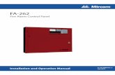 Fire Alarm Control Panel - Mircom | Safer, Smarter, More ... FA-262 Fire alarm control panel from the lists included in this manual. 1.3 Technical Support and General Information Phone:
