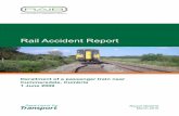 Rail Accident Report - gov.uk 06/2010 7 March 2010 Figure 2: The derailed train showing the track buckle and the rear of the train 2C31 and (inset) the front of the train and derailed