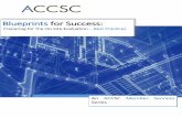 Blueprints for Success - ACCSC February/Blueprint for Success...Blueprints for Success do not ... date of the on-site evaluation keeping in mind ... Key school personnel are expected