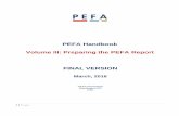 PEFA Handbook Volume III: Preparing the PEFA … Volume III...PEFA Handbook Volume III: Preparing the PEFA Report FINAL VERSION March, 2016 PEFA Secretariat Washington DC USA 2 | Page