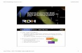 Moisture in Concrete Roof Decks and How to Evaluate its ... · RDH Building Science Inc. 12/02/2015 Joe Piñon, 415-713-8584, jpinon@rdh.com 1 Moisture in Concrete Roof Decks and