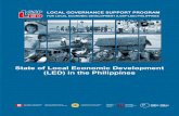 State of Local Economic Development (LED) in the … State of Local Economic Development (LED) in the Philippines 2010 Local Governance Support Program-Local Economic Development (LGSP-LED)