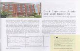 Document1 - MASONPRO expansion joints Most designers are aware that vertical expansion joints are required in brickwork. Brick Industry Association Technical