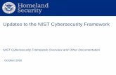 Updates to the NIST Cybersecurity Frameworkmdsp.maryland.gov/Organization/SiteAssets/Pages...Agenda: • Overview of NIST Cybersecurity Framework • Updates to the NIST Cybersecurity
