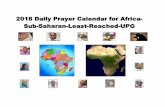 2018 Daily Prayer Calendar for Africa- Sub-Saharan-Least ... · 2018 Daily Prayer Calendar for Africa- Sub-Saharan-Least-Reached-UPG ... tribe, people and language ... Fulakunda Mandingo