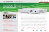 High performance LCD projector captures attention in ... · High performance LCD projector . captures attention in classrooms or ... Hitachi’s Intelligent Eco Mode with ImageCare