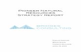 Pioneer Natural Resources Strategy Reporteconomics-files.pomona.edu/.../reports/pioneernaturalresources.pdf · Pioneer Natural Resources Strategy Report ... Pioneer Natural Resources