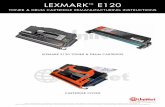 Lexmark E120 Reman eng - UniNet. Remove the large black drive gear. Make sure you don’t lose the small flat washer from under where the star washer was. 9. On the white developer