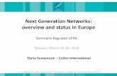 Next Generation Networks: overview and status in Europe Next Generation Networks: overview and status in Europe ... Tandem Level Remote (: DSLAM MDF ATM IP Network Internet +: (MDF