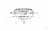 ALLIED LAW crux of IMPORTTANT TOPIC with CA. ASEEM … · crux of IMPORTTANT TOPIC with CA. ASEEM TRIVEDI . Allied Law crux ... interpretation of statutes ... External aids of Interpretation