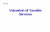 Valuation of Taxable Services - PuneICAIpuneicai.org/wp-content/uploads/Valuation-under-Service-Tax.pdf · Definitions 2 Consideration’ includes-• Any amount that is payable for