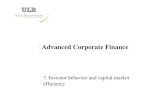 Advanced Corporate Finance - Personal Homepageshomepages.ulb.ac.be/~koosterl/GESTS410/GESTS410IIIIIII.pdf · Advanced Corporate Finance 7. ... • Grinblatt, Keloharju and Linnainmaa