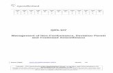 QRS-107 Management of Non-Conformance, Deviation …€¦ · Management of Non-Conformance, Deviation Permit ... A process for continuing airworthiness ... Management of Non-Conformance,