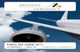 PARIS AIR SHOW 2017 - Flanders Investment and Trade · BELGIAN AEROSPACE * At the PARIS AIR SHOW 2017 FLANDERS COORDINATORS INVESTMENT & TRADE Koning Albert II-Laan, 37 B-1030 BRUSSELS