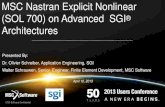 MSC Nastran Explicit Nonlinear (SOL 700) on Advanced …pages.mscsoftware.com/rs/mscsoftware/images/MSC Nastran Explicit... · MSC Nastran Explicit Nonlinear (SOL 700) ... Significant