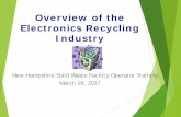 Overview of the Electronics Recycling Industry - NERC of the Electronics... · Overview of the Electronics Recycling Industry ... Nominal repair/remanufacture. ... Concerned about