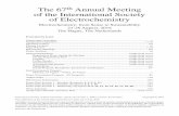 Program of the 67th Annual Meeting of the International ... · Program of the 67th Annual Meeting of the International Society of Electrochemistry iii Exhibitors Sponsors Elsevier