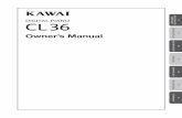 Owner’s Manual GETTING STARTED - Kawai Musical …€¦ ·  · 2016-03-14GETTING STARTED 2 LESSON FUNCTION 3 RECORDER 4 ... or songs from Alfred’s Basic Piano Library lesson