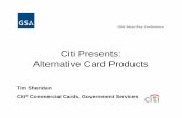 Citi Presents Alternative Card Products [Read-Only] · Citi Presents: Alternative Card Products ... yReports are available to download through the Internet via our Client Zone tool