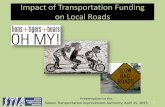 Impact of Transportation Funding on Local RoadsR Funding For STIA web.… · Impact of Transportation Funding on Local Roads. Presentation to the Solano Transportation Improvement