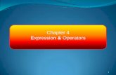 Chapter 4 Expression Operators - Tun Hussein Onn …author.uthm.edu.my/uthm/www/content/lessons/4811/le… ·  · 2014-09-29What is Expression? 5 Expression Combination or more than