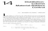 14chem.engr.utc.edu/.../x2008-Fa/435-Moss/Distillation-ch14.pdf · 14 Distillation- Column Material-Balance ... Feed tray dynamics will be dealt with more rigorously in Chapter 18.