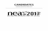 Candidates for NEA Executive Office 2017ra.nea.org/.../2017/05/Candidates_for_NEA_Executive_Office_2017.pdf · NEA is publishing and distributing this candidate booklet as a service