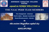 THE NAAC PEER TEAM MEMBERS - ancpatna.org presntation 2017.pdf · THE NAAC PEER TEAM MEMBERS Prof. Ramganesh - Chairman ... harnessing new knowledge and innovative ideas, building